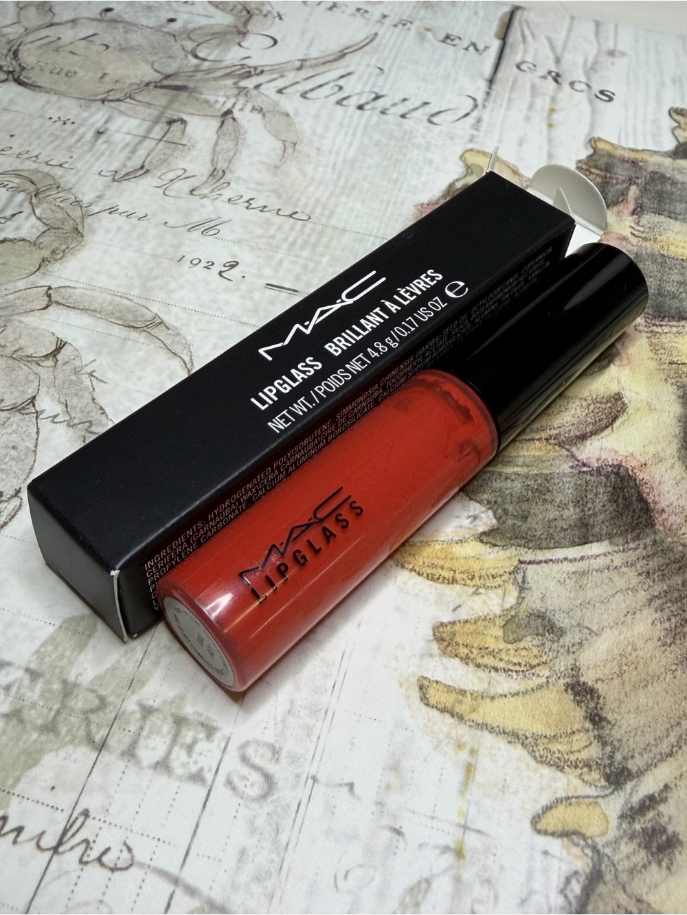 MAC COSMETICS BNIB CAQUI lipgloss lipglass RARE Limited Discontinued